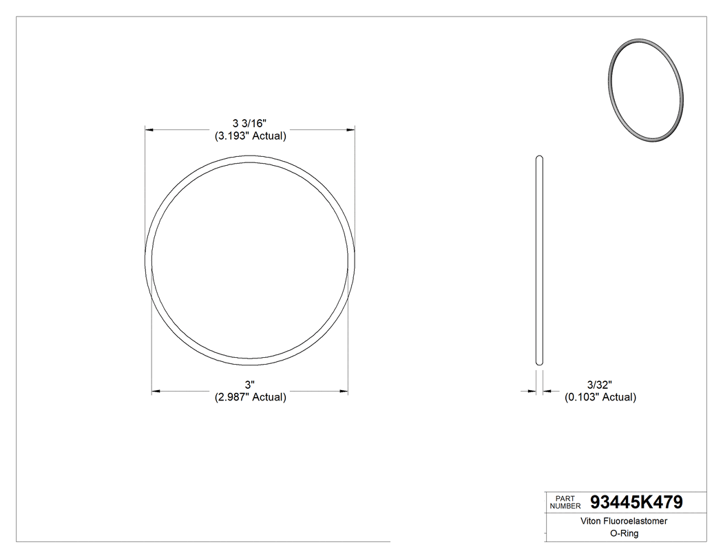 Technical drawing - 93445K479